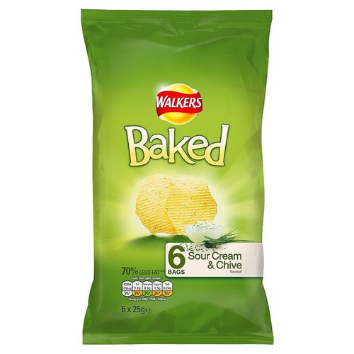 Walkers Baked Sour Cream And Chives Multigrain Crisps