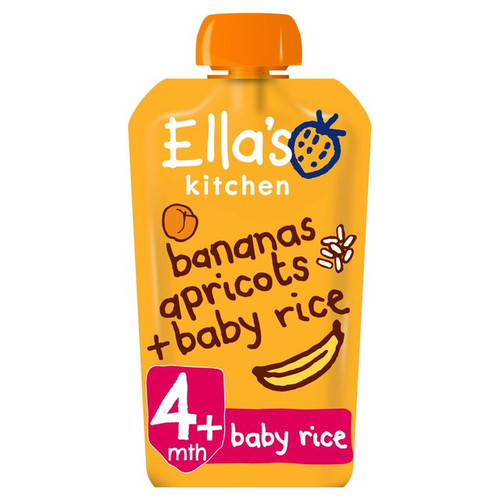 Ella's Kitchen Organic Bananas, Apricots & Baby Rice 120g