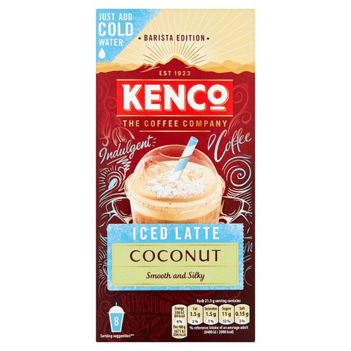 Kenco Barista Iced Latte Coconut 8X21.3G
