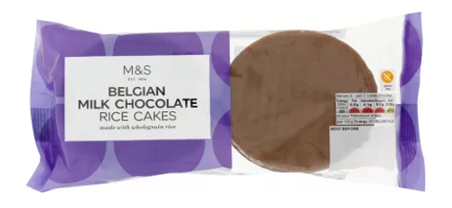 Marks and Spencer Belgian Milk Chocolate Rice Cakes 102g