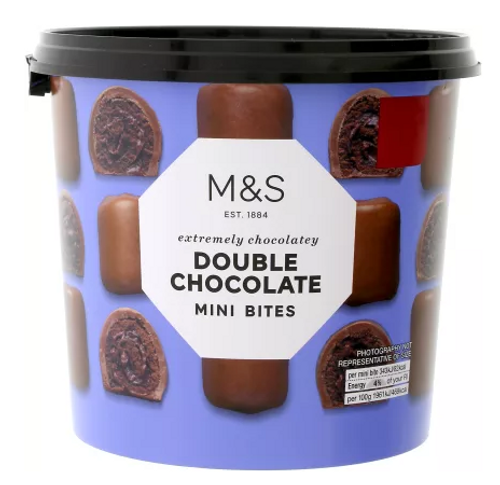 Marks and Spencer Double Chocolate Mini Bites 315g