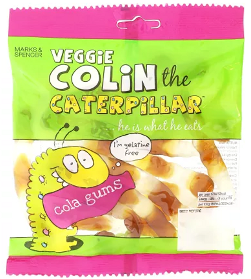 Marks and Spencer Veggie Colin the Caterpillar Cola Gums 170g