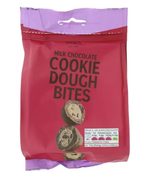 Marks and Spencer Milk Chocolate Cookie Dough Bites 140g