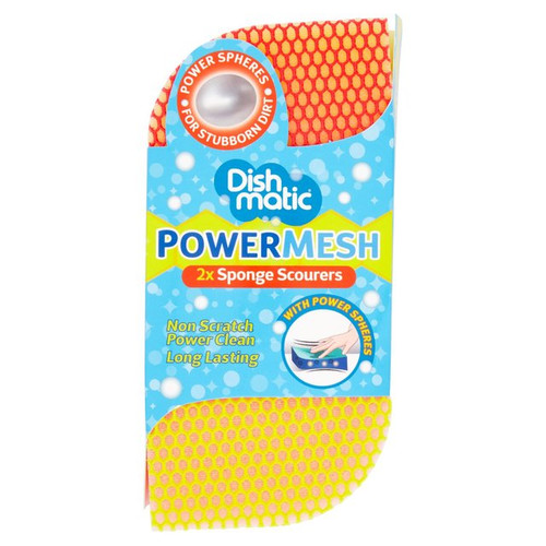 Dishmatic Powermesh Sponge Scourer 2 per pack