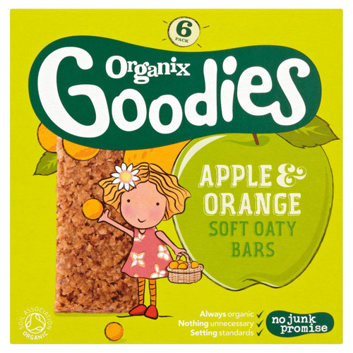 Organix Goodies Apple & Orange Oaty Bars 6 x 30g