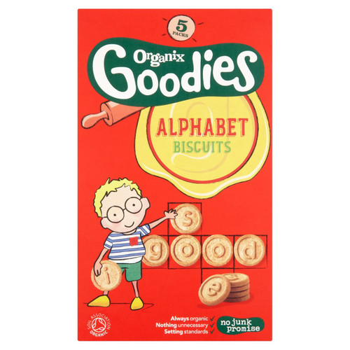 Organix Goodies Alphabet Biscuits 5 x 25g