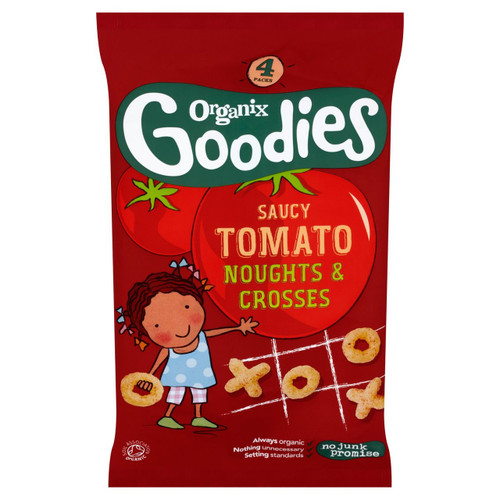 Organix Goodies Tomato Noughts & Crosses 4 x 15g