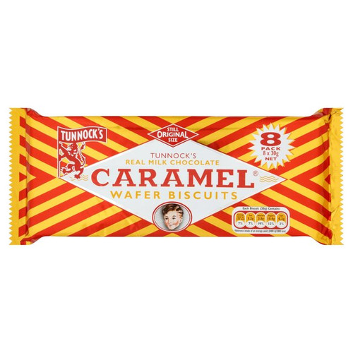 Tunnocks Caramel Wafers 8x30g