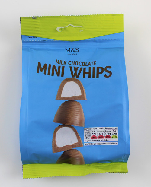 Marks and Spencer Milk Chocolate Mini Whips 120g - Caletoni