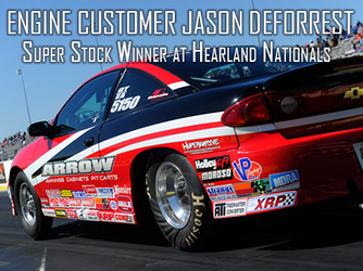 Patterson Elite Engine Customer Jason DeForrest Wins Super Stock at the Menards NHRA Heartland Nationals