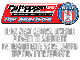 NHRA West Central Division Pleased to Announce  Patterson Elite as Returning Low Qualifier Sponsor