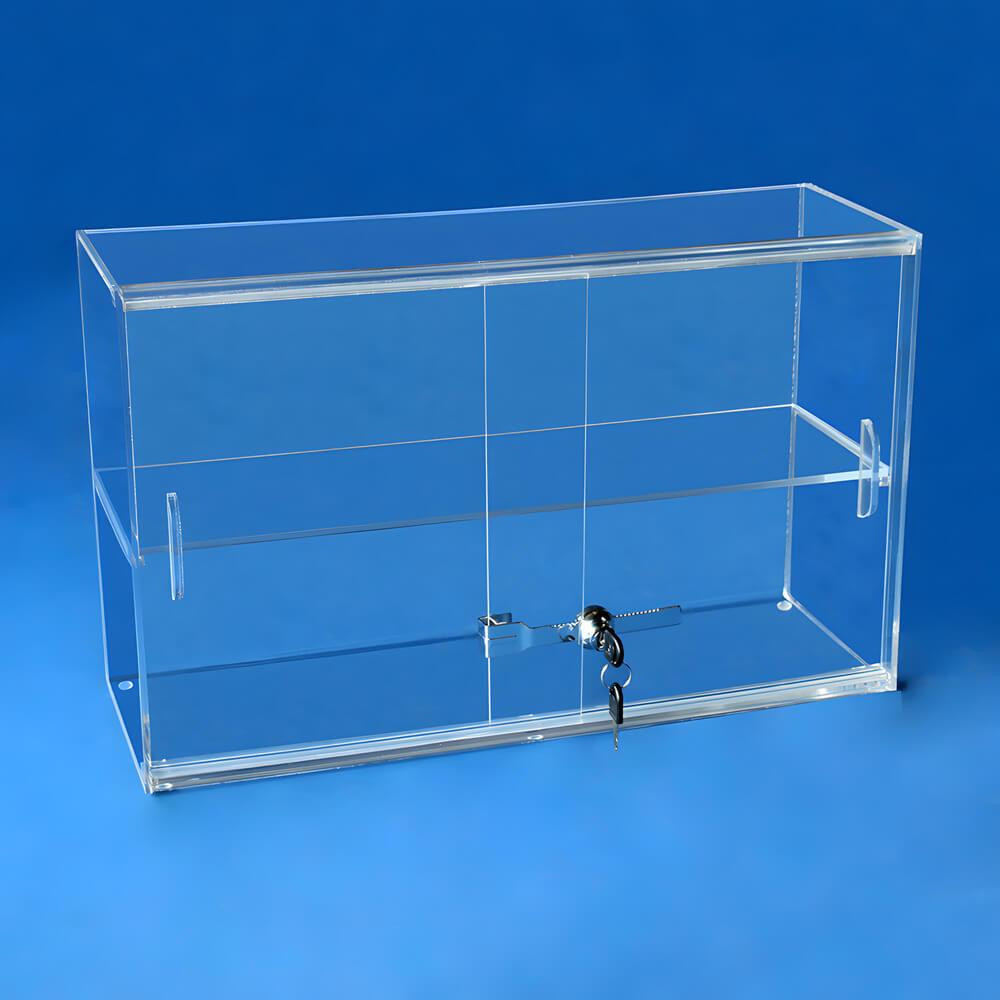 Proacrylics Acrylic Countertop Display Case 1 Flat Shelf 13" H