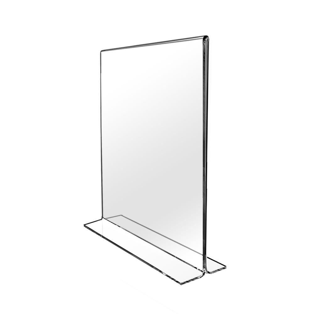 Acrylic Sign Holder Stand Displays - Vertical Bottom Loading