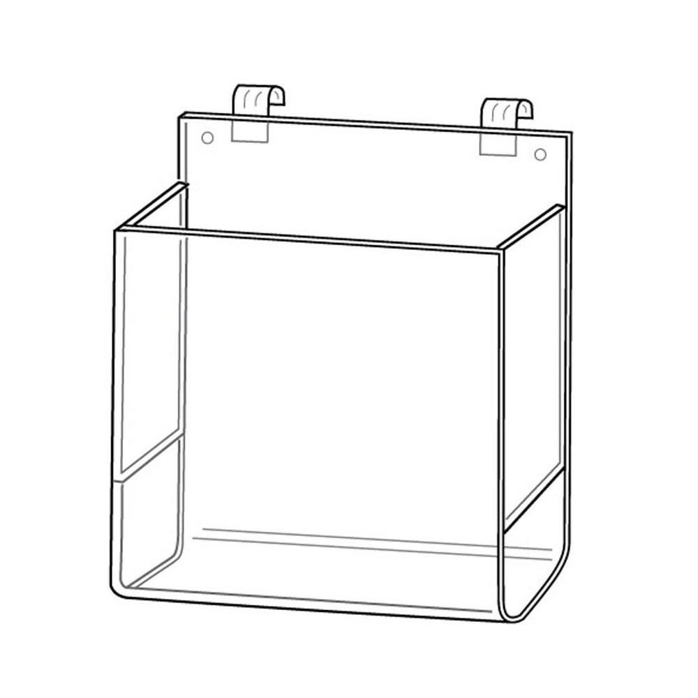 Proacrylics Acrylic Brochure Holder 1 to 3 Pockets For Gridwall