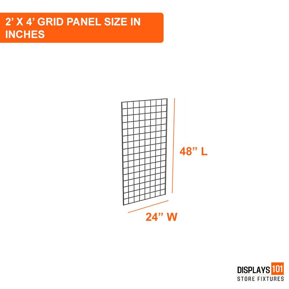 Displays 101 White 2' x 4'  Gridwall Panels