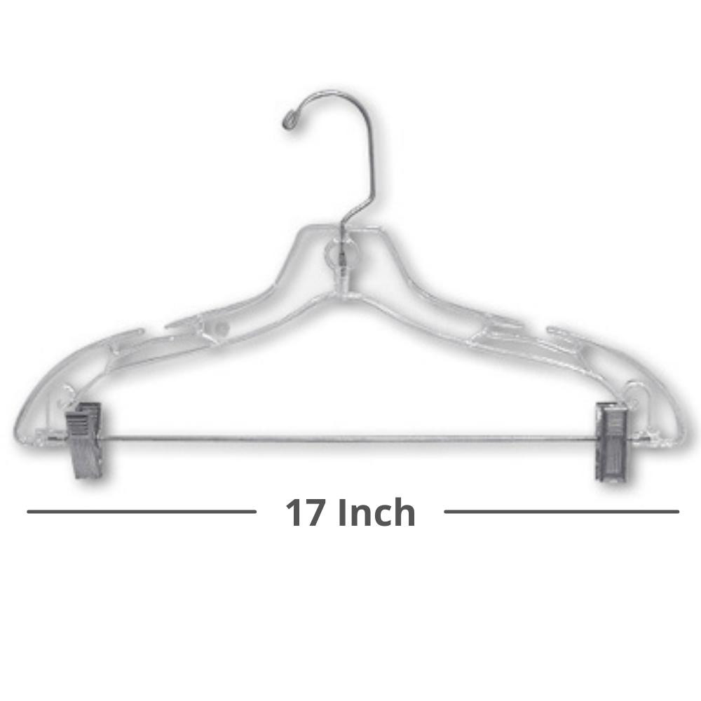 Plastic Suit Hangers With Clips 17 Long