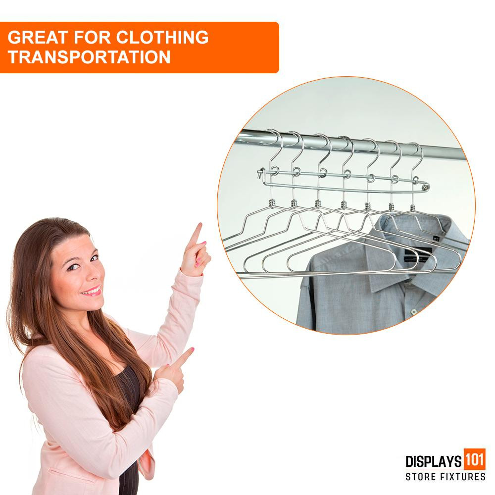 Women's Plastic Hangers W/ Metal Hook - 16 Length/ 4 1/4 - 300