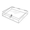 Proacrylics Acrylic Countertop Display Case Flat Showcase 3 H