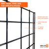 Displays 101 Rolling Gridwall Display With Triangle Base