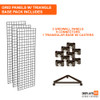 Displays 101 Rolling Gridwall Display With Triangle Base