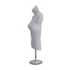 EZ-Mannequins Female Mannequin Body In White W/ Metal Base
