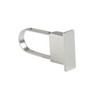 Displays 101 Chrome Extended End Cap for Rectangular Tubing