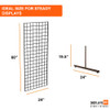 Displays 101 2' x 5' Gridwall Tower with T-Base
