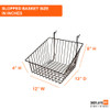 Displays 101 Wire Hanging Slopped Baskets 12" x 12" x 8/4"