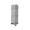 2x5 Metal Grid Display Tower With Wheels
