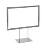Displays 101 7" x 11" Sign Holder With Flat Base Chrome 