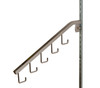 Displays 101 18"L 5 Hook Chrome Square Tubing Waterfall For Standards 1/2" Slots On 1" Center 