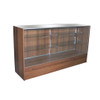 72 Inch Wood Display Case Glass Front Rental