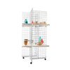 Maxima Displays 4 Way Gridwall Base With Wheels