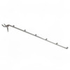 14" Chrome Pegboard Waterfall Hook With 6 Balls