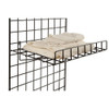 Displays 101 15 x 24 Straight Metal Grid Wall Shelf w/ Front Lip