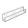 Proacrylics Wallmount J-Rack Shelf With Closed Ends