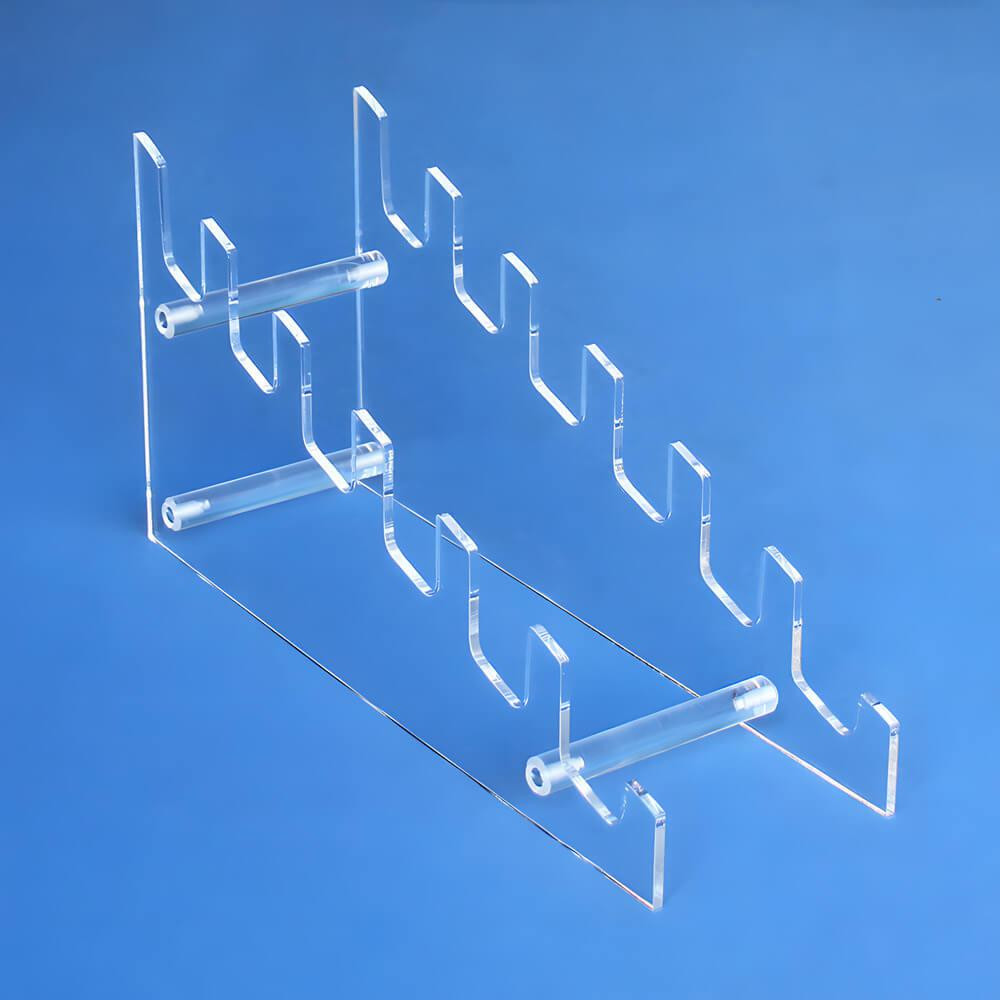 Proacrylics 6 Tier Acrylic Plate Holder, 7.25" H - Multi-Plate Display Rack