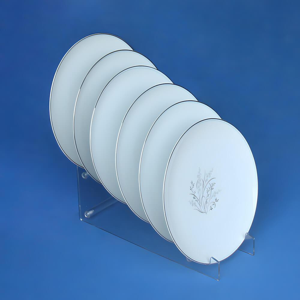 Proacrylics 6 Tier Acrylic Plate Holder, 7.25" H - Multi-Plate Display Rack