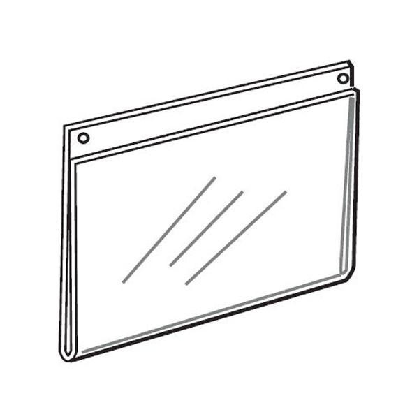 Displays 101 Acrylic Wall Mount Horizontal Sign Holder