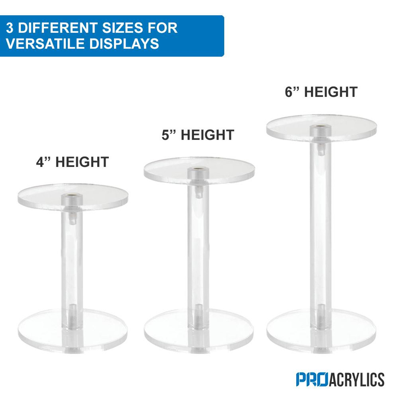 Proacrylics Acrylic Dumbbell Pedestals