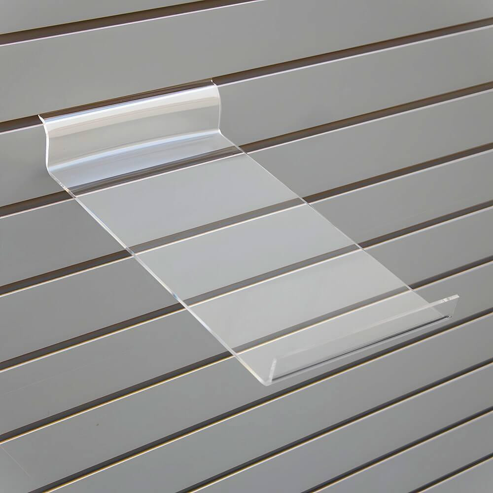 Proacrylics Acrylic Slatwall Cap Shelves – Organize Multiple Caps - 7-1/4"W x 12-1/2"D