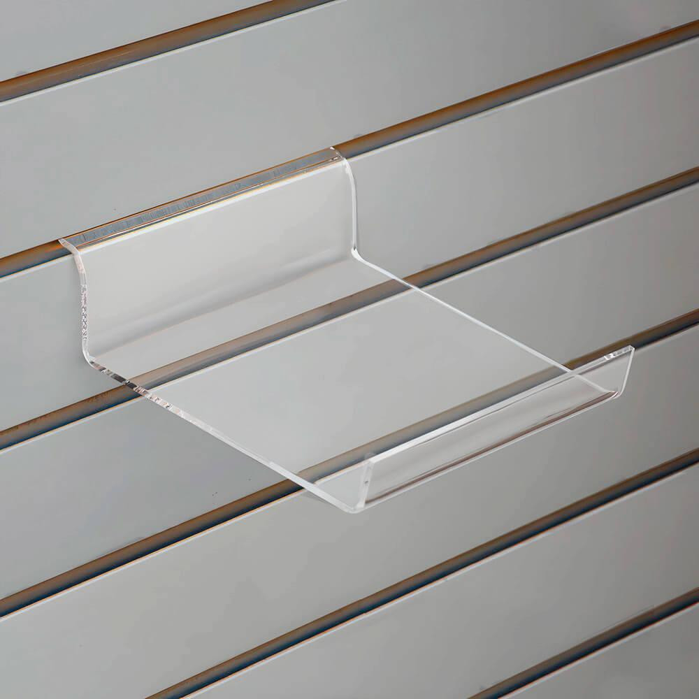 Proacrylics Acrylic Slatwall Cap Shelves – Organize Single Cap - 7-1/4"W x 6-1/2"D