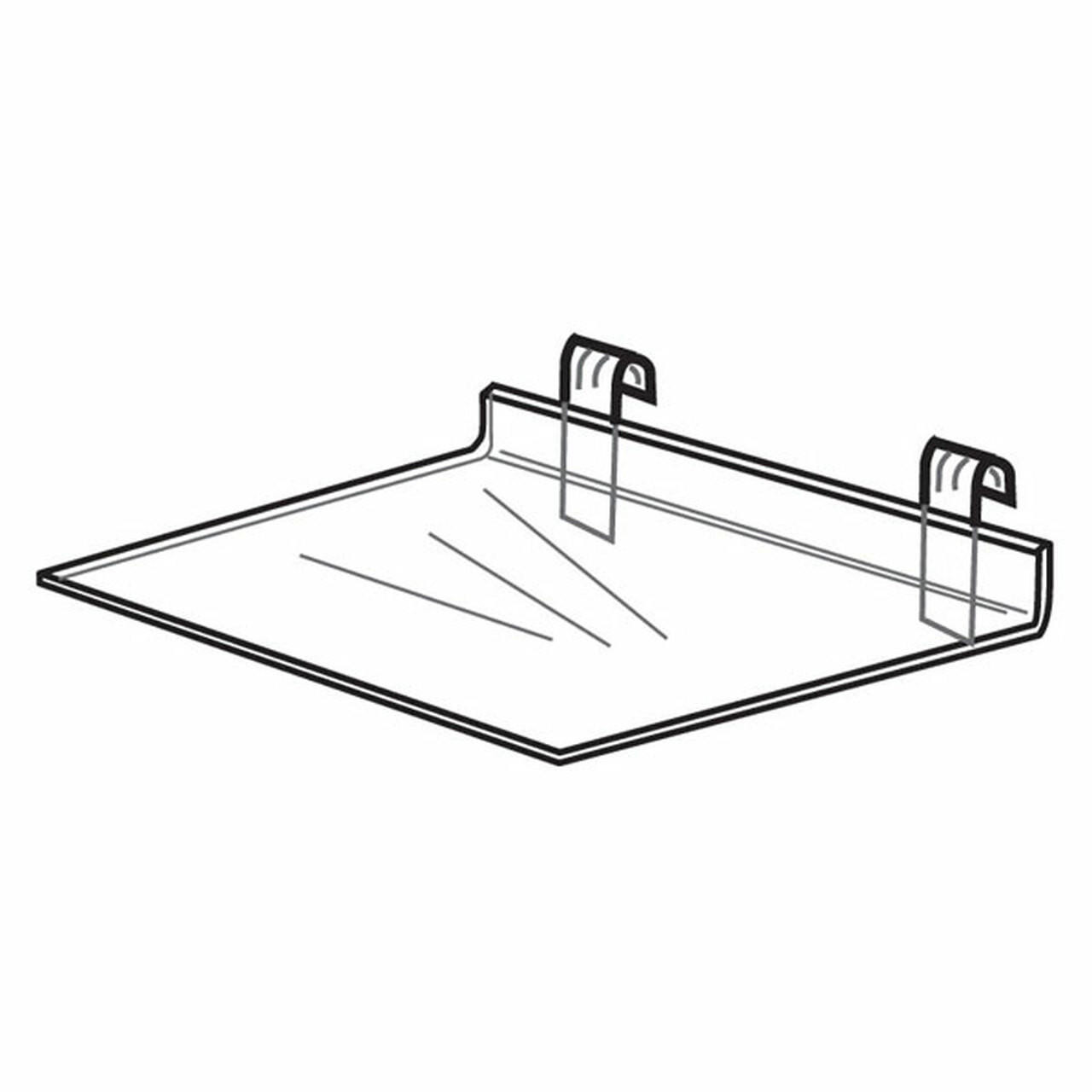 Proacrylics Acrylic Gridwall Standard Shelves