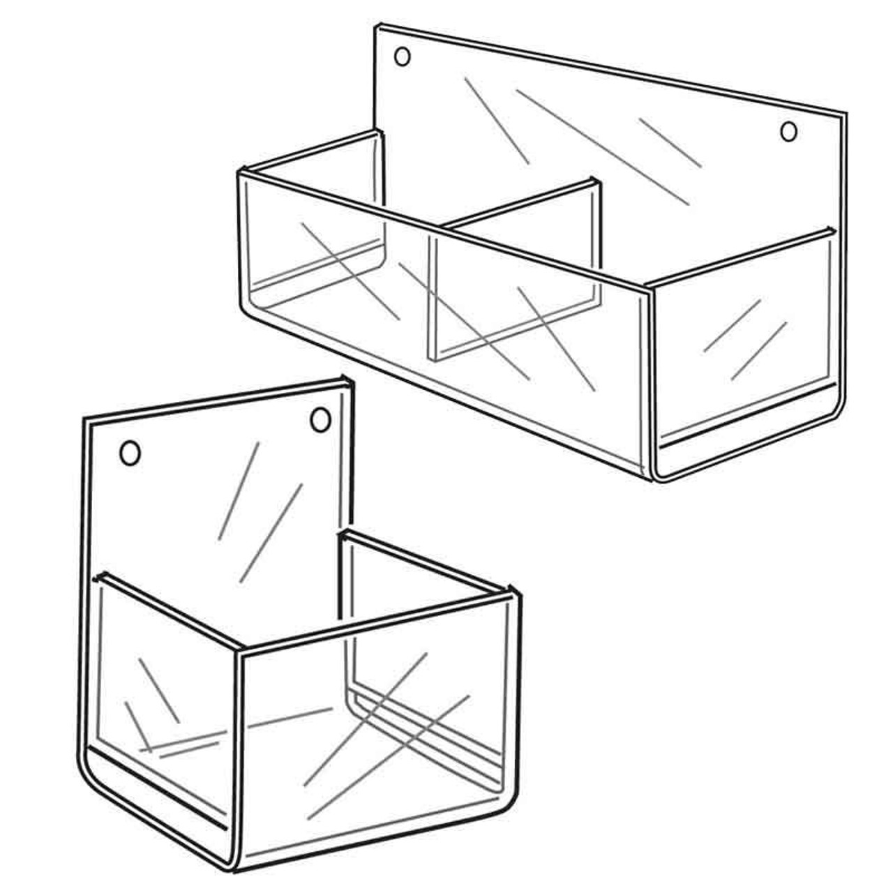 Acrylic bins cheap
