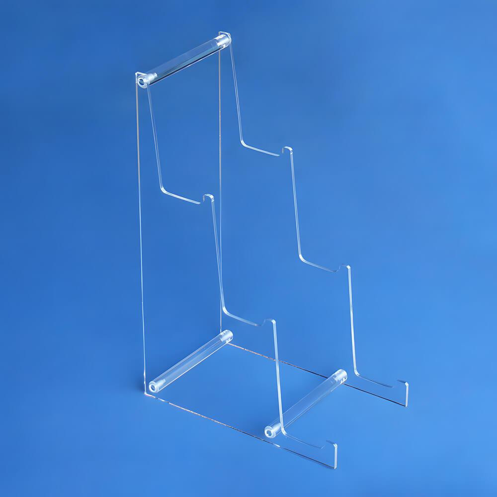 Proacrylics 3 Tier Acrylic Plate Holder, 16.25" H - Tall Display Easel 