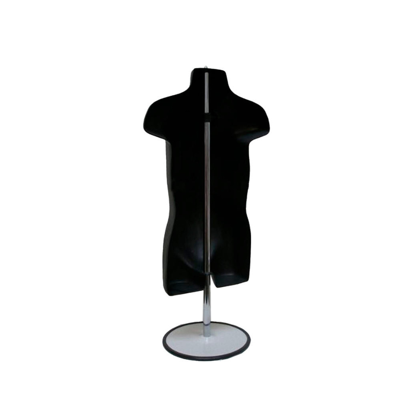 EZ-Mannequins Toddler Mannequin Form In Black W/ Metal Base