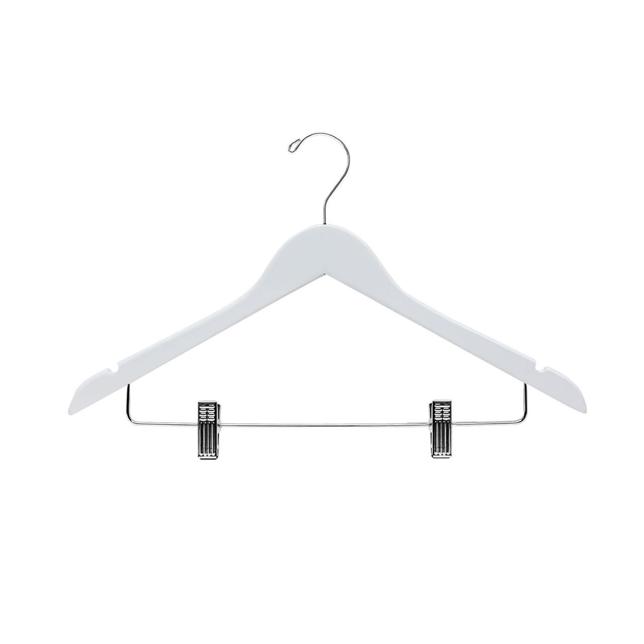 17″ Wood Suit Hanger with Clip