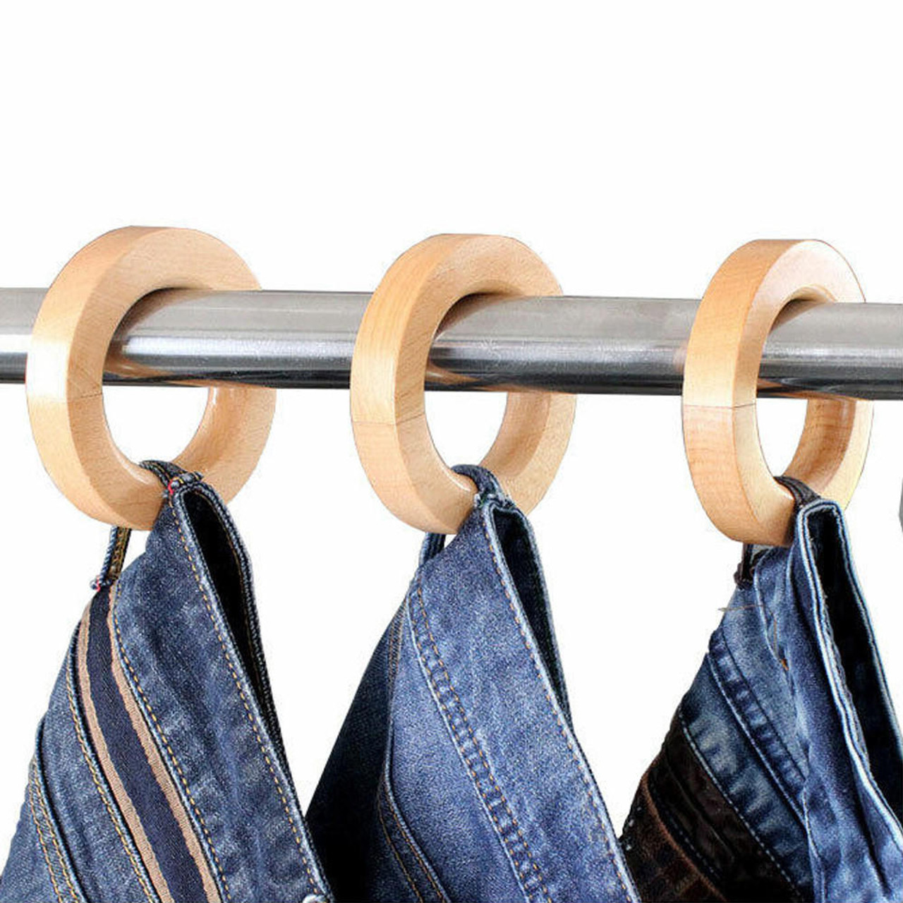 Wooden Pant Hangers And Curtain Tiebacks