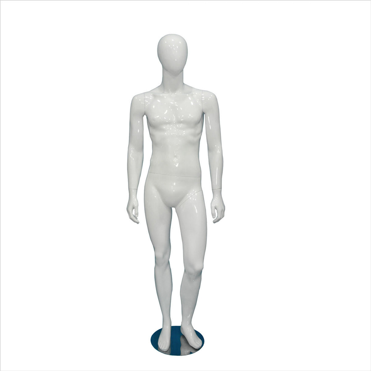  Male with Head Full Body Mannequin White 