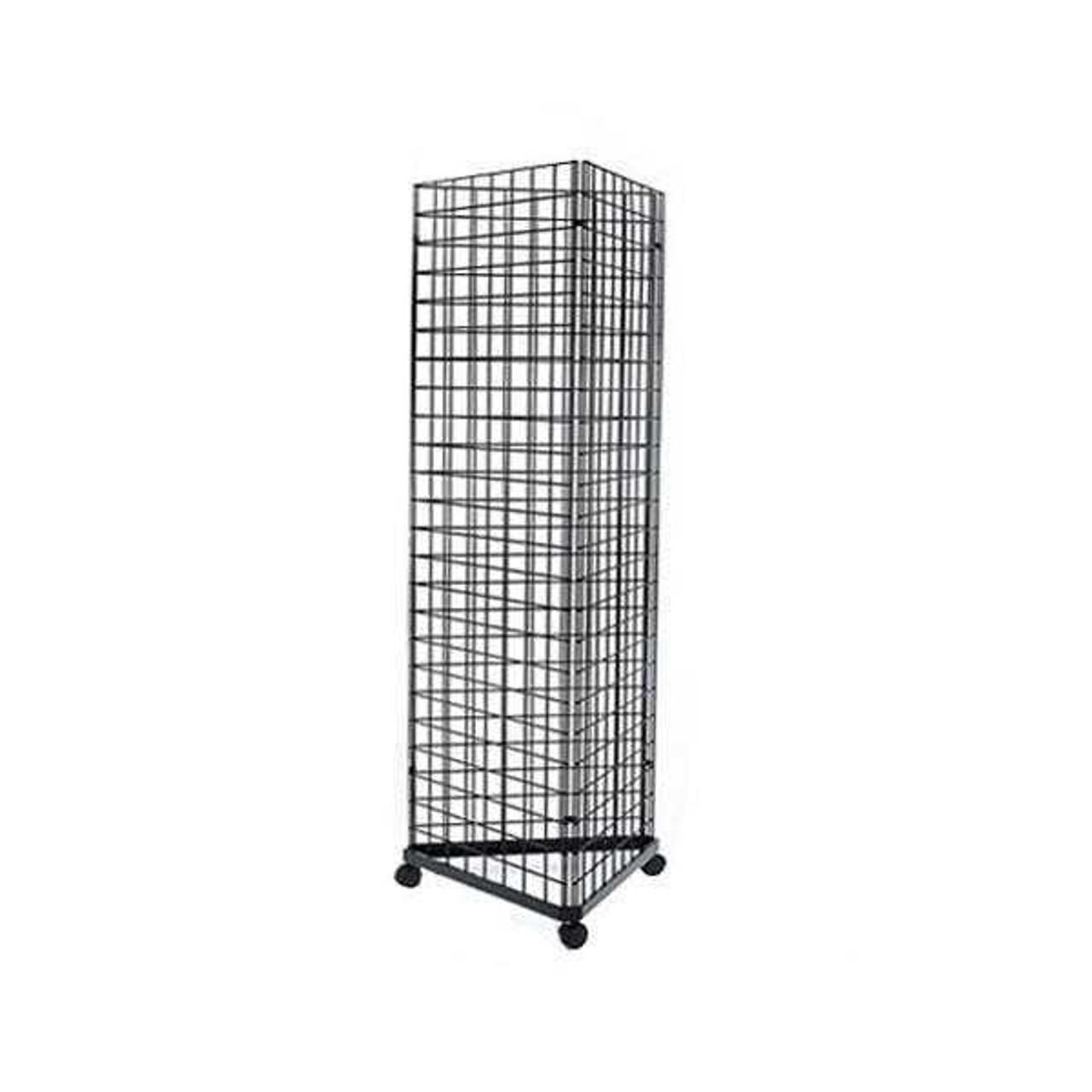 Rolling Gridwall Display with Triangle Base – Rental PP-RS-CS-GW2-3TB